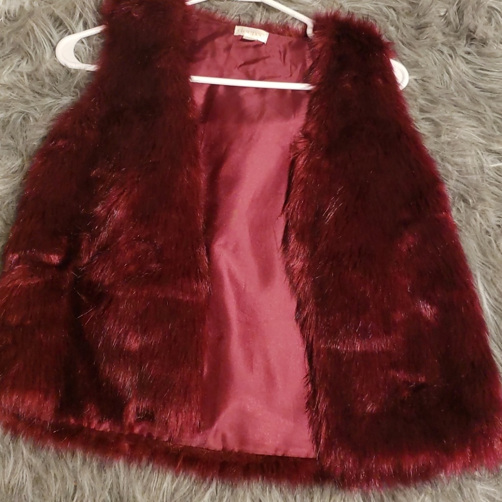 Faux fur vest